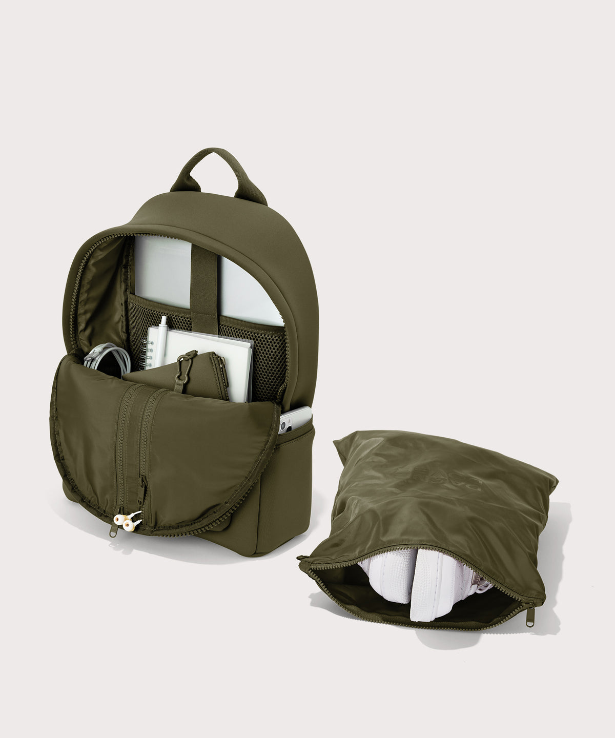 Dakota Backpack in Dark Moss, Medium