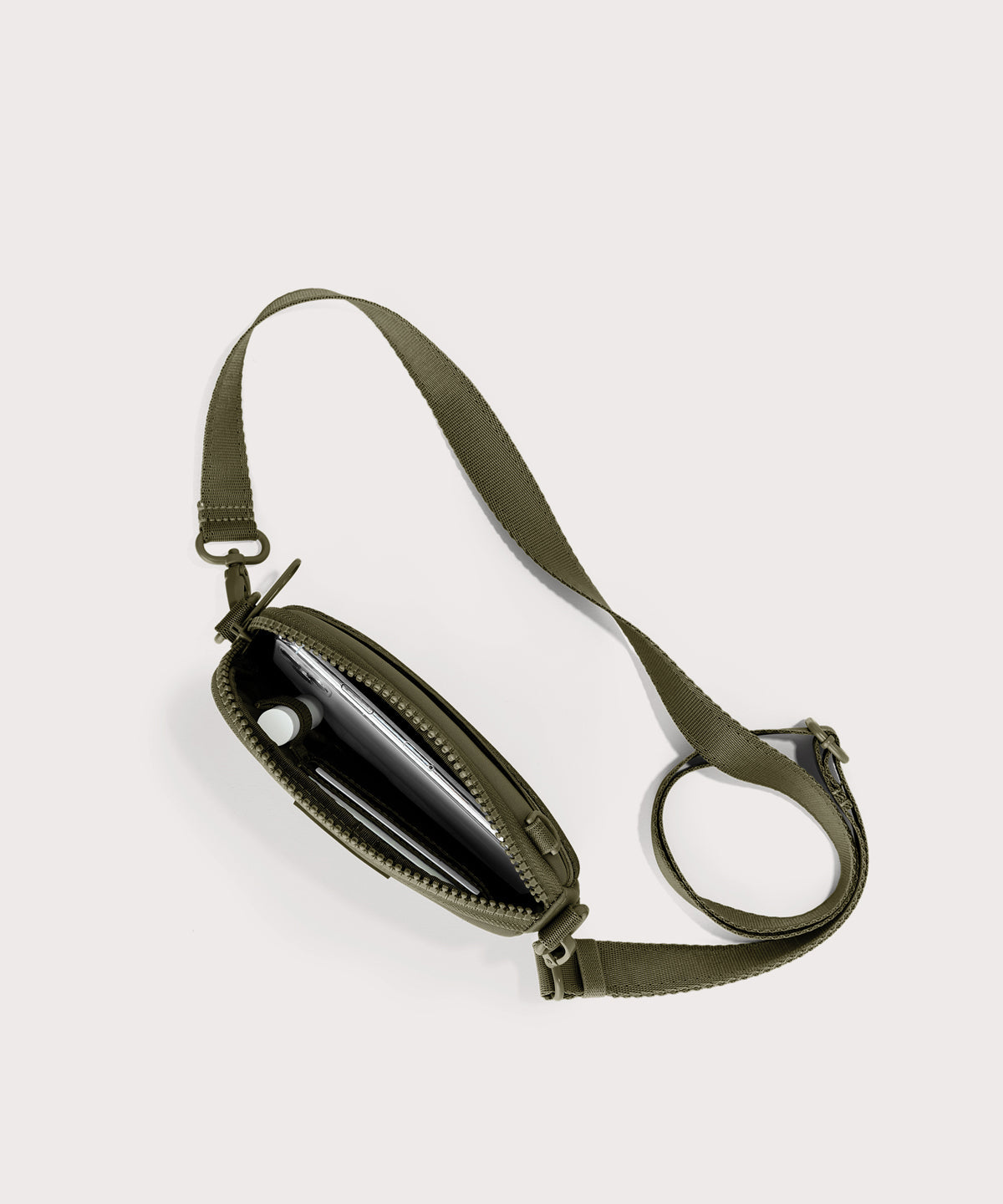 Mara Phone Sling in Dark Moss