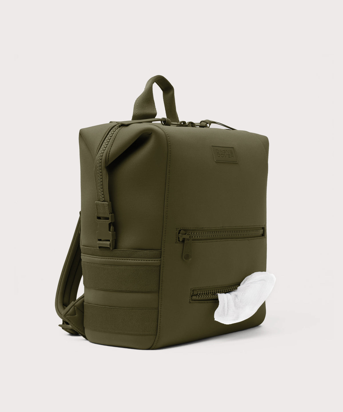 Indi Diaper Backpack in Dark Moss, Large