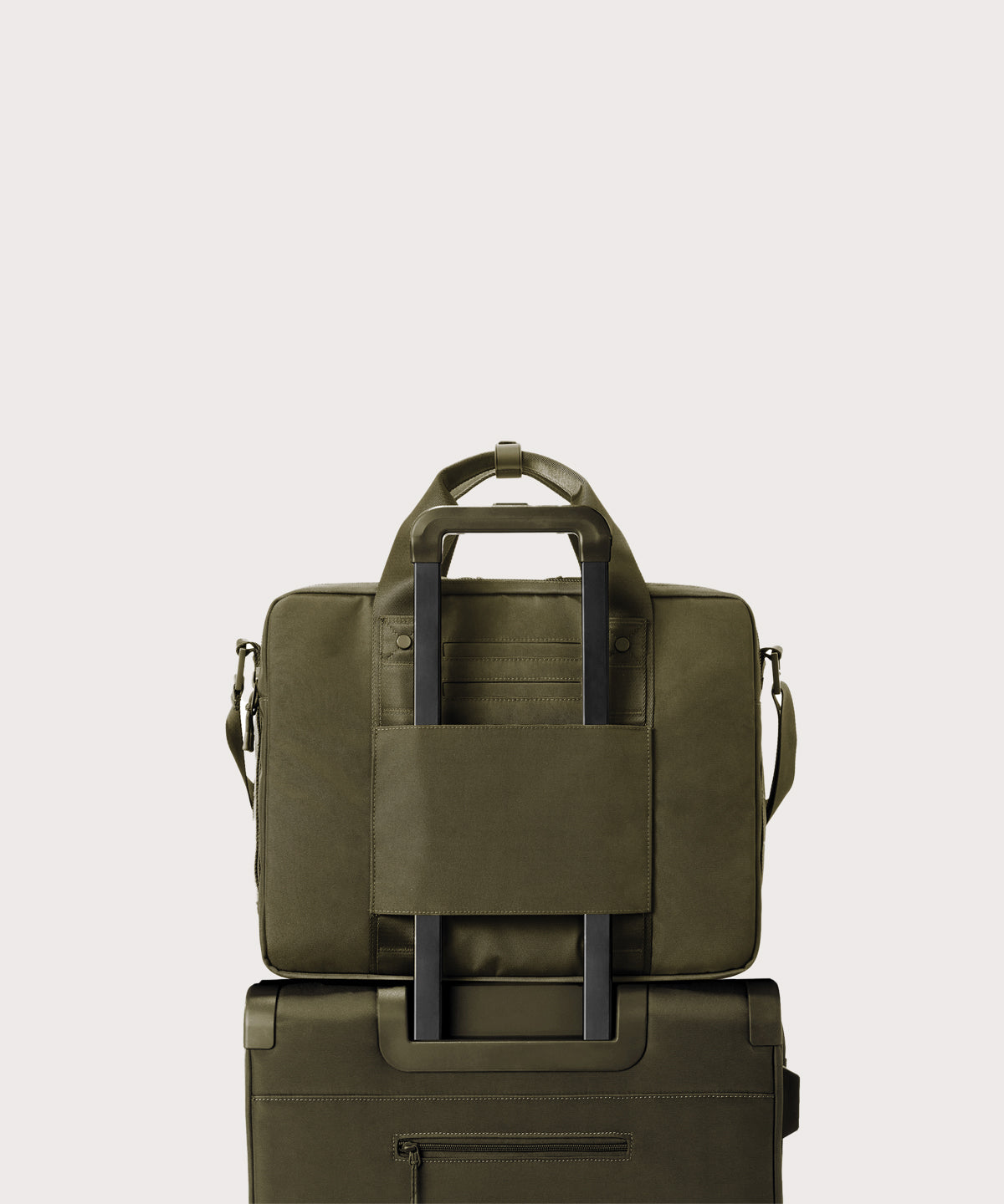 Berlin Travel Brief in Dark Moss
