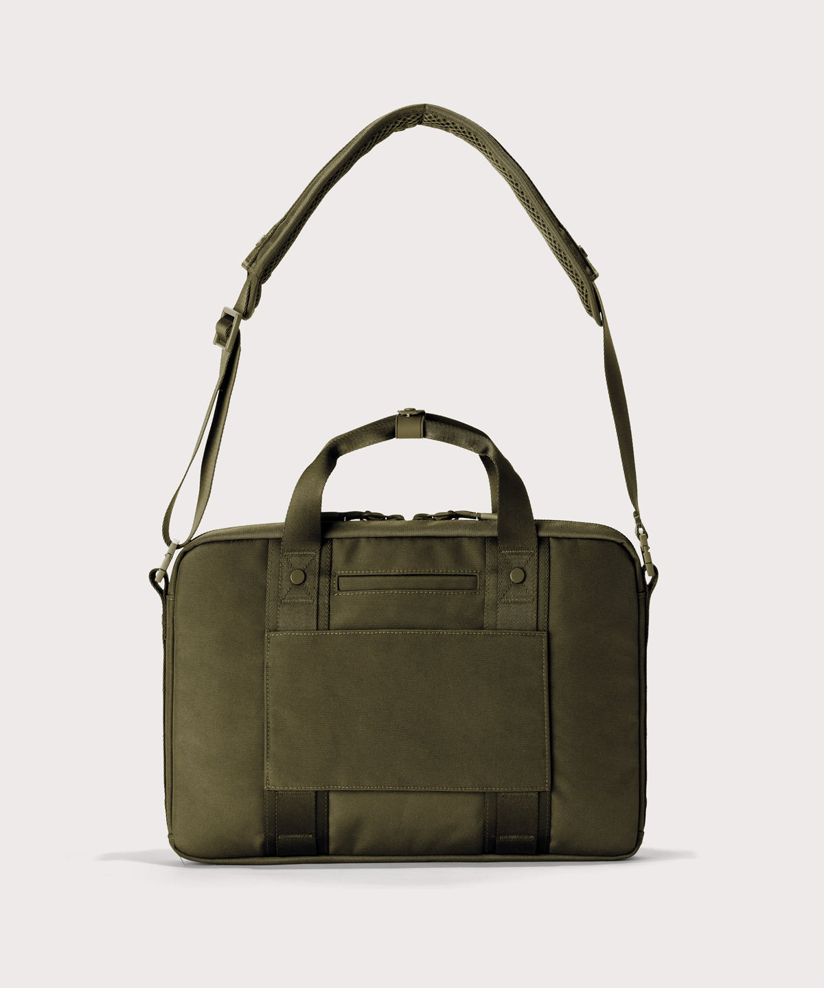 Oslo Slim Laptop Bag in Dark Moss